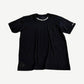 Chrome Hearts black tee front with chest pocket and small white neck stamp gothic CH logo print.