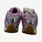 Bottega Veneta Orbit sneakers rear view with mirrored silver heel cradles and intrecciato woven gum sole