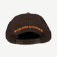 Chrome Hearts Brown Orange CH 6 Panel Baseball Hat
