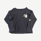 Enfants Riches Deprimes Assemblage thermal longsleeve in cream waffle knit with stitched patch graphics on front