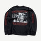 Vintage Rage Against the Machine black longsleeve with album car graphic and red logo boxes on sleeves.
