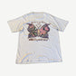 Vintage Lollapalooza Summer of Noise '96 pale lavender concert tee front with pink and purple butterfly graphic