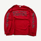 Vintage West Coast Choppers red Choppers For Life longsleeve with iron cross chest logo.