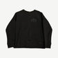Chrome Hearts black crewneck with tonal triple cross chest embroidery, heavyweight cotton