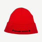 Chrome Hearts Red Rolling Stones Leather Patch Beanie