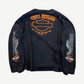Vintage Harley Davidson Destination longsleeve back with bike and rider chain print graphic