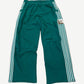 GV Gallery Raspberry Hills Lil Leon green cotton sweatpants with drawstring waist and embroidered leg graphic.