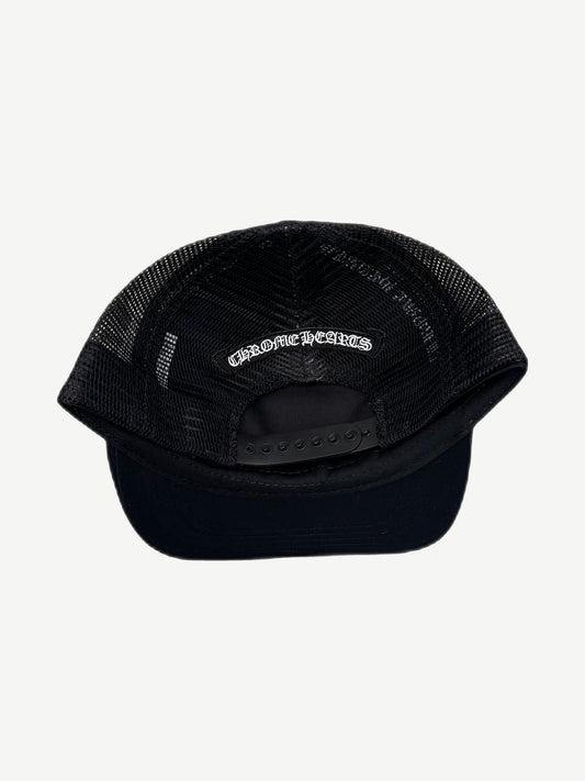 Chrome Hearts St Barths Cemetery trucker hat back showing mesh paneling and snapback closure detail.
