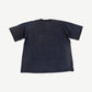 Vintage Tyson vs McNeeley promo boxing tee back in plain faded navy cotton with subtle distressing throughout