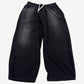 GV Gallery Raspberry Hills Tundra sweatpants front view in washed black with sun fade and white drawstring