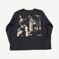 Back of Enfants Riches Deprimes Taking the Cure long sleeve with sprayed black ERD logo on cream.