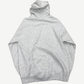 GV Gallery Raspberry Hills gray logo hoodie back view, clean fleece panel and boxy oversized fit