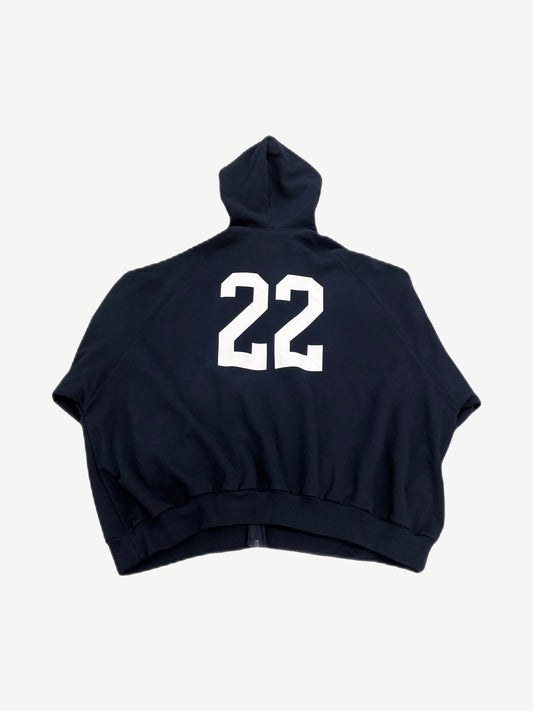 Balenciaga Navy Polo Zipup