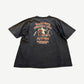 Vintage Harley Davidson black tee back with red Northernmost Outpost Fairbanks Alaska bear and outhouse print