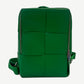 Bottega Veneta Green Arco Leather Intrecciato Backpack