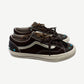 Vans Vault LX Old Skool 36 Gemstone Mushroom sneaker side view with taupe suede upper and jazz stripe