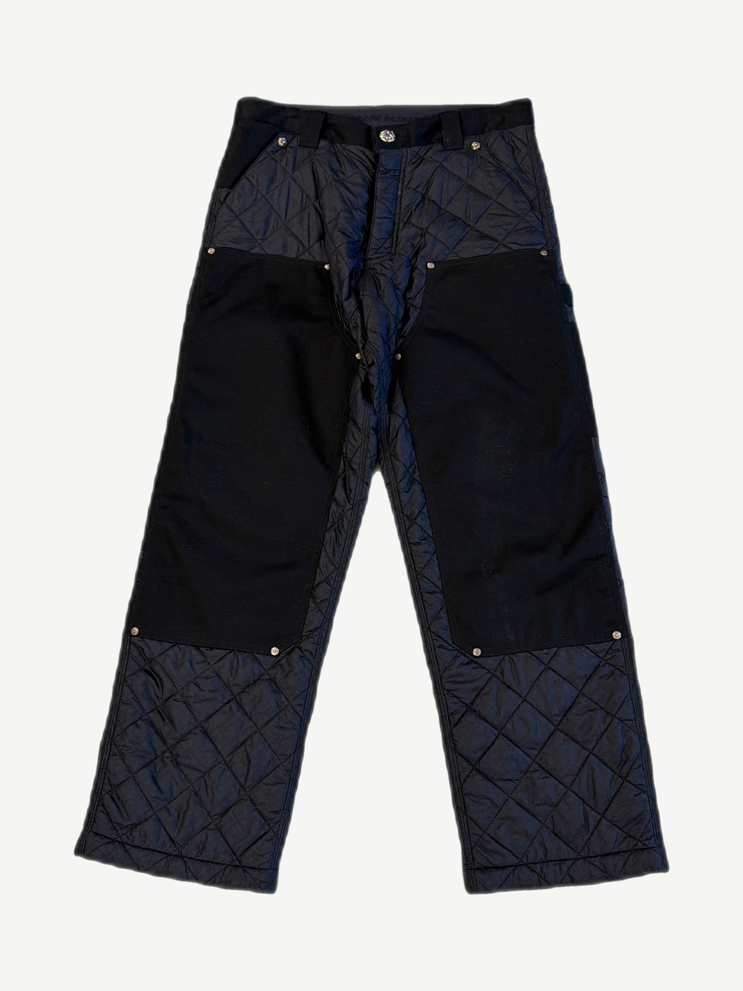 Chrome Hearts Matty Boy Quilted Double Knee Carpenter Pants