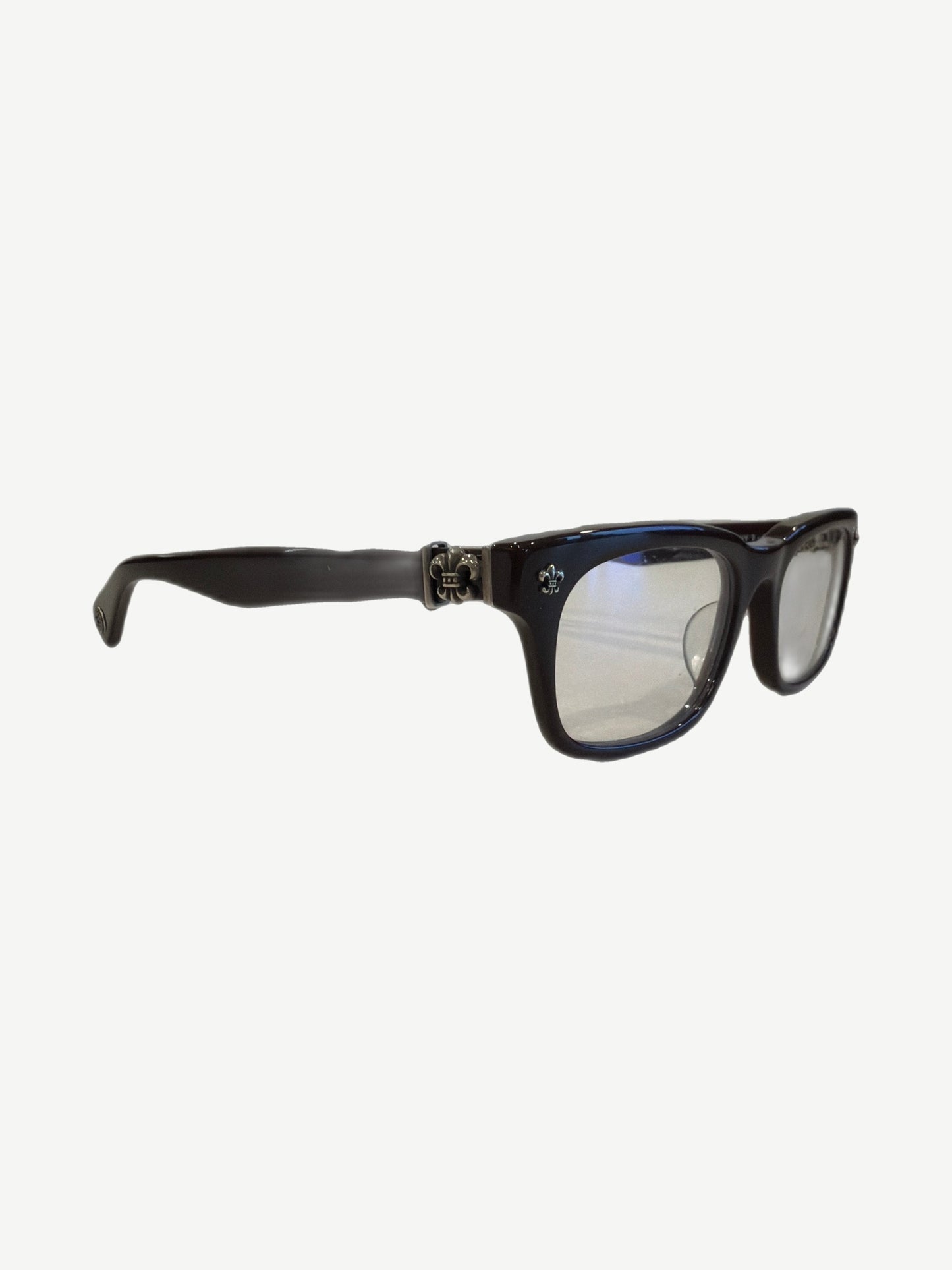 Chrome Hearts Gittin Any? eyewear in tortoise brown acetate with sterling silver dagger temples