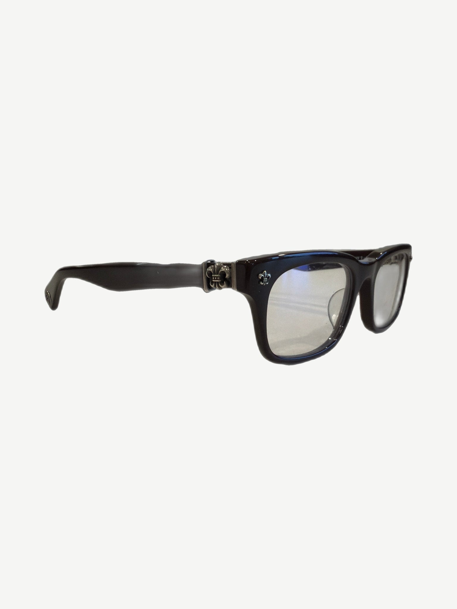 Chrome Hearts Gittin Any? eyewear in tortoise brown acetate with sterling silver dagger temples