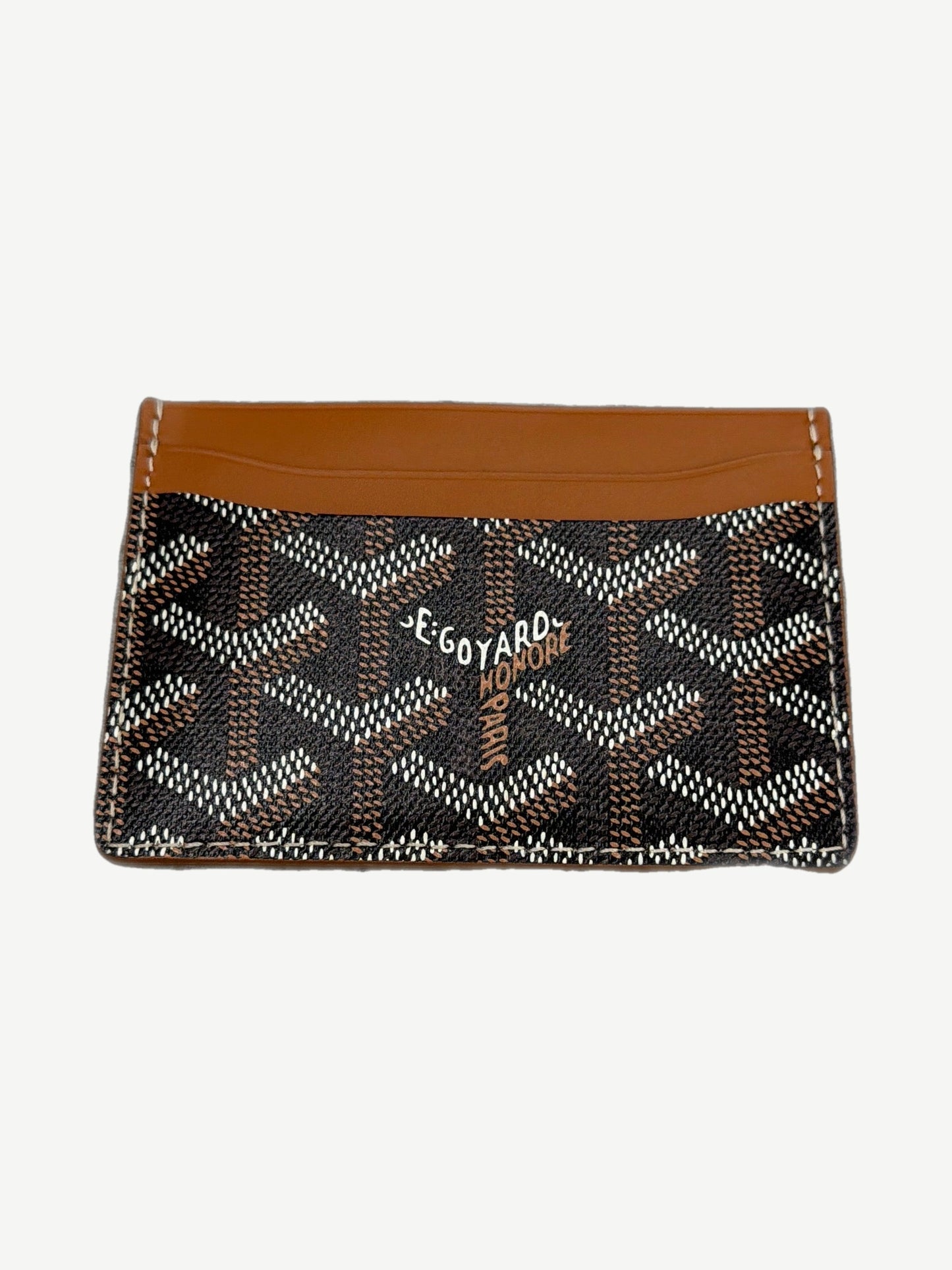 Goyard Brown Saint Sulpice Card Holder Wallet