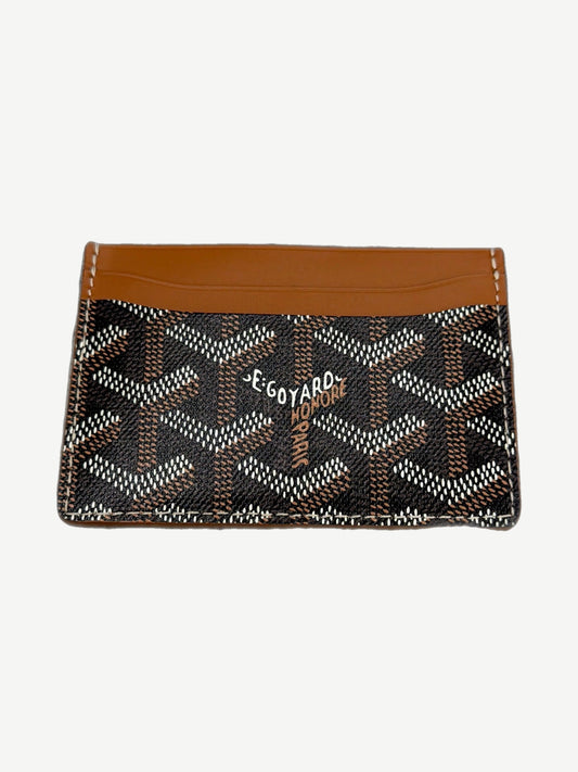 Goyard Brown Saint Sulpice Card Holder Wallet