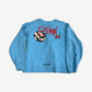 Back view of Chrome Hearts Matty Boy Brain New crewneck featuring large brain artwork print across the back.