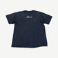 Vintage Tupac Makaveli memorial tee back with small graffiti-style Makaveli logo print at upper center