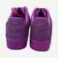 CPFM Nike Air Force 1 Fuchsia Dream heel view with Nike Air logos and tonal purple leather panels