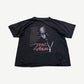 Vintage Tupac Shakur memorial tee with 2Pac portrait, 1971-1996 dates, chain detail and red 4ever script print.