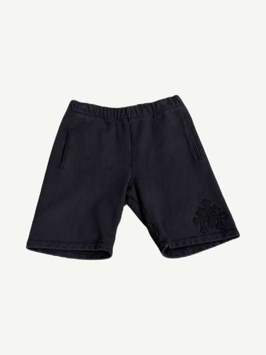 Chrome Hearts Black Paper Jam Triple Cross Sweat Shorts