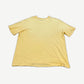 GV Gallery Raspberry Hills St. Berry tee back view in faded yellow cotton with distressed hem