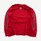 WCC red Choppers For Life longsleeve back view with Choppers For Life sleeve text print.