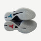 Nike Kobe 6 Protro ASG outsole view, translucent rubber with red and blue Kobe sheath logos on each forefoot.