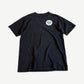 Vintage Metallica Club 1997 tee front in faded black with small embroidered chest logo and worn cotton