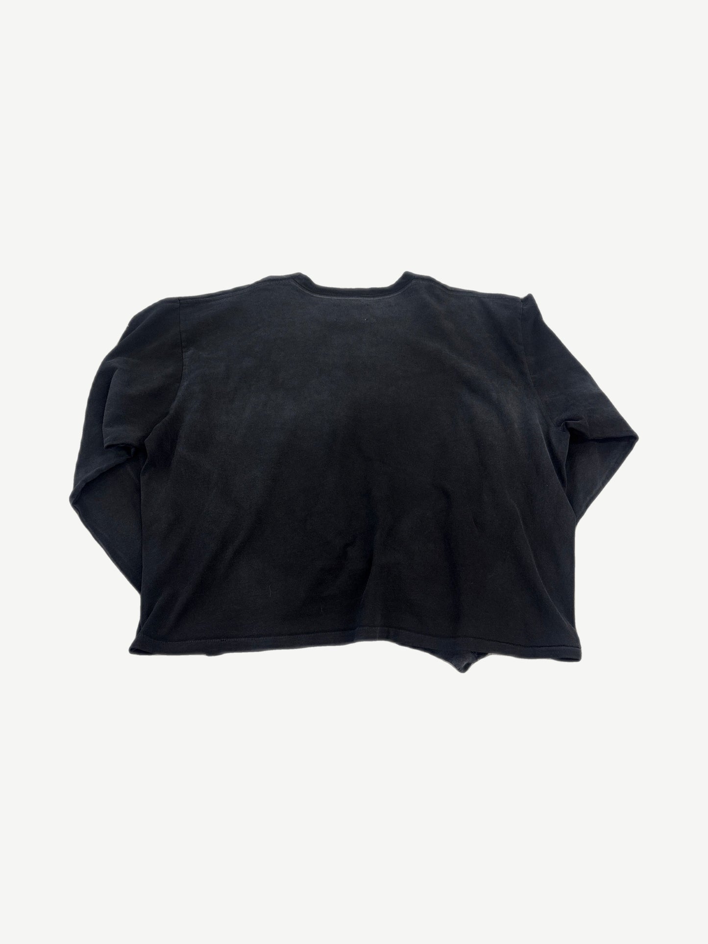 HMDD Choppers black longsleeve back with sleeve Iron Cross prints and Choppers script text