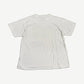 Vintage white Sesame Street Live tee back view, plain undecorated cotton jersey panel