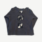 ERD Assemblage thermal longsleeve back in cream waffle knit with hand-stitched patches and worn vintage detailing
