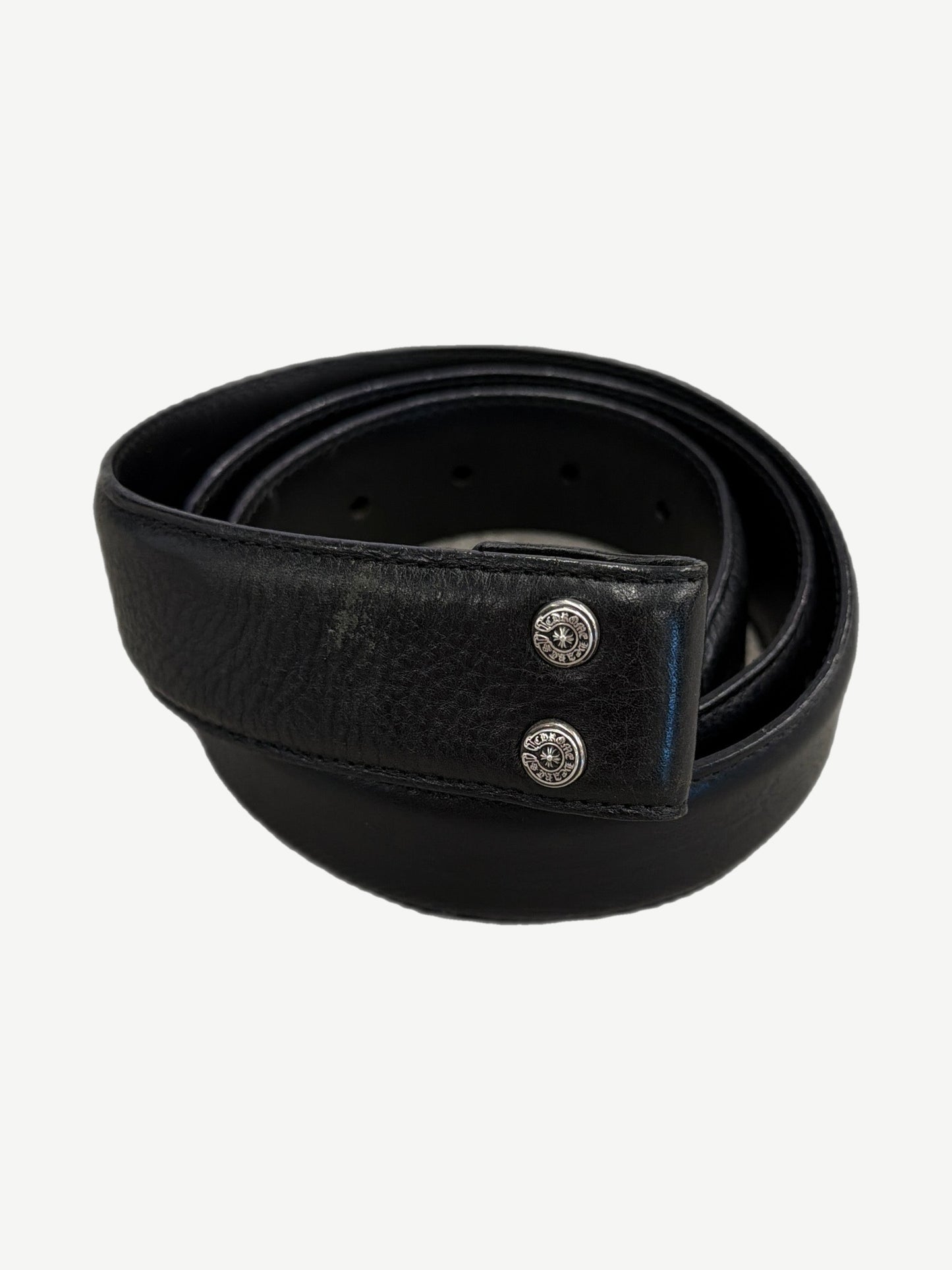Chrome Hearts 1.5 Inch Leather Belt Strap