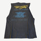 Testament Practice What You Preach cutoff tee back view listing tour dates in white gothic print.
