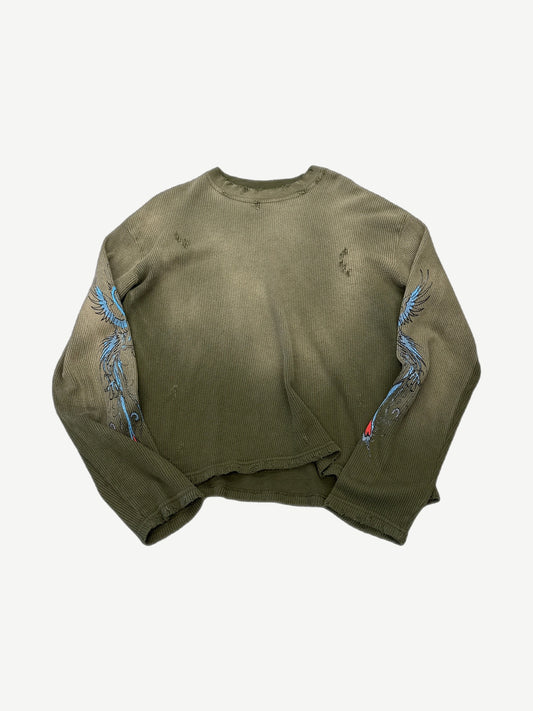 GV Gallery Raspberry Hills Green Pelican Thermal Longsleeve