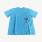 Chrome Hearts Matty Boy Brain New tee aqua blue pocket front with Brand New graffiti and diamond graphic