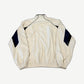 Balenciaga White Sport Icon 3B Oversized Track Windbreaker Jacket