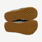 Bottega Veneta Orbit sneakers sole view showing gum rubber outsole with intrecciato woven tread pattern