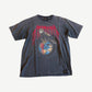 Vintage Metallica Pushead Nowhere Else to Roam tour tee, faded grey with eagle skull globe graphic