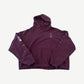 Enfants Riches Deprimes burgundy Remember When hoodie with faded collage chest graphic.