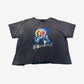 Gallery Hills Clockwork tee front in faded black with Japanese text and orange Clockwork Orange poster art graphic