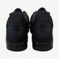 Heel detail of Air Jordan 4 Black Cat 2025 showing tonal Nike Air logo and matte black nubuck heel counter