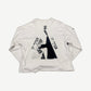 Enfants Riches Deprimes Neoism longsleeve back view in white showing relaxed boxy fit and clean back.