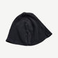 Vintage Chrome Hearts navy thermal beanie side view with tonal vertical Chrome Hearts logo embroidery.