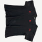 Enfants Riches Deprimes black tee back with vertical red ERD print and distressed holes